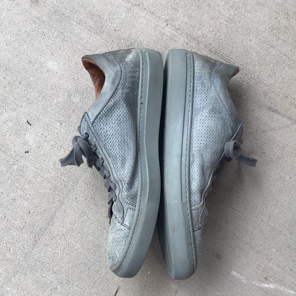 COPY - Aquatalia grey woven leather Sneakers Made In Italy Size 10. GUC - Picture 8 of 13